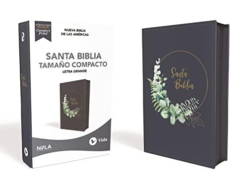 NBLA Santa Biblia Ultrafina Tamaño compacto - Azul con zipper