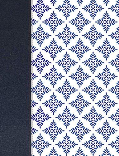 NVI Biblia de Apuntes - Blanco y Azul, simil piel, edicion letra grande