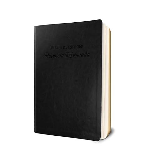 Biblia de Estudio Herencia Reformada, piel genuina, negro