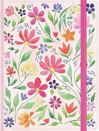 Biblia de apuntes tamaño personal, RV60, floreada, tela impresa